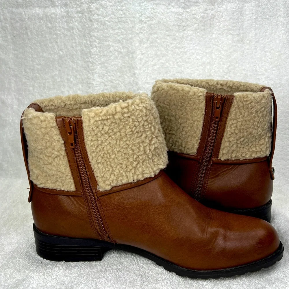 Style & Co., Brown Shearling-Lined Ankle Boots - Picture 5 of 6
